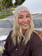 Mesh beanie (OPPSKRIFT + GARNPAKKE) — Øko bomull