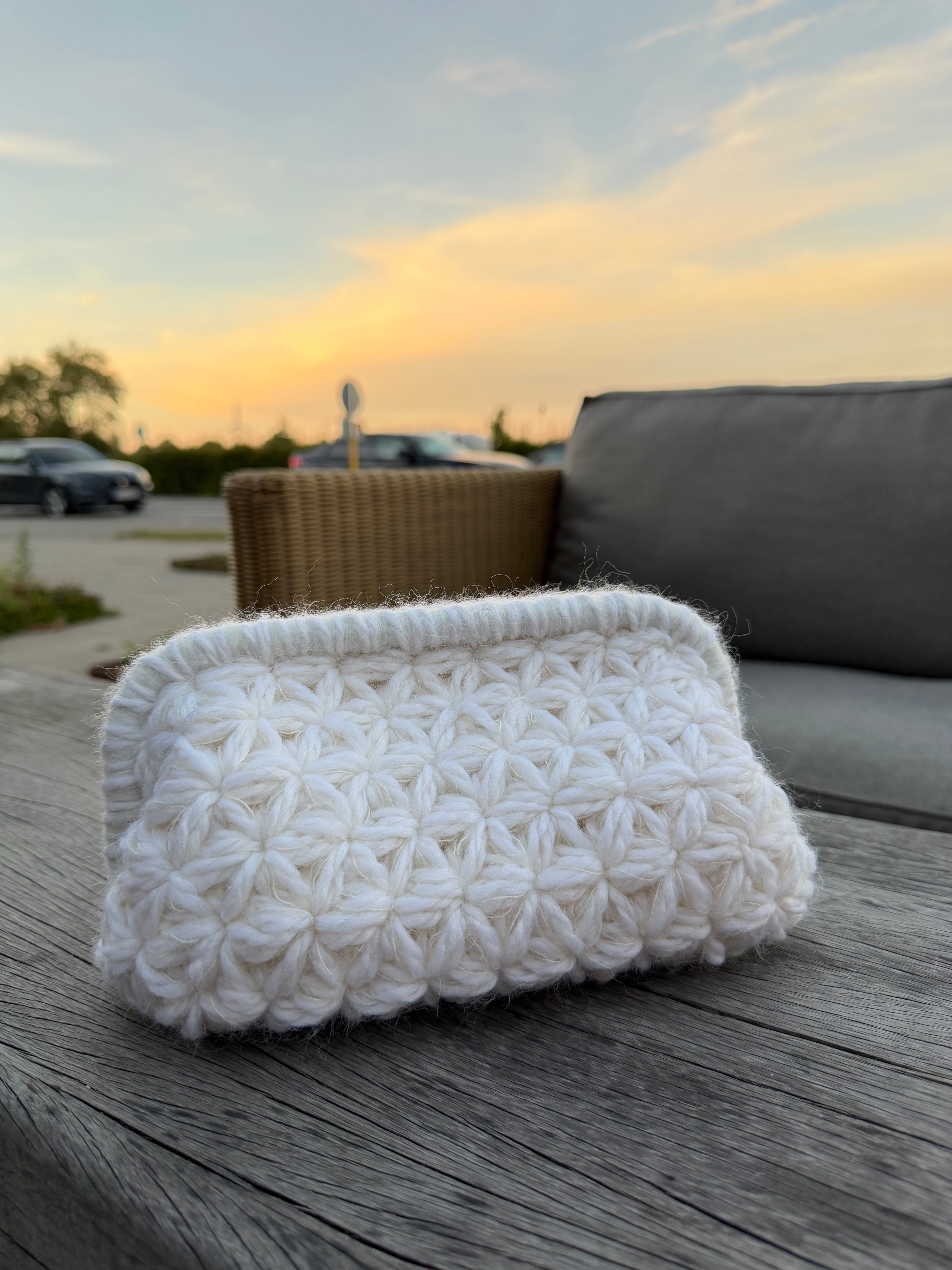 Aurora clutch (hekleoppskrift)