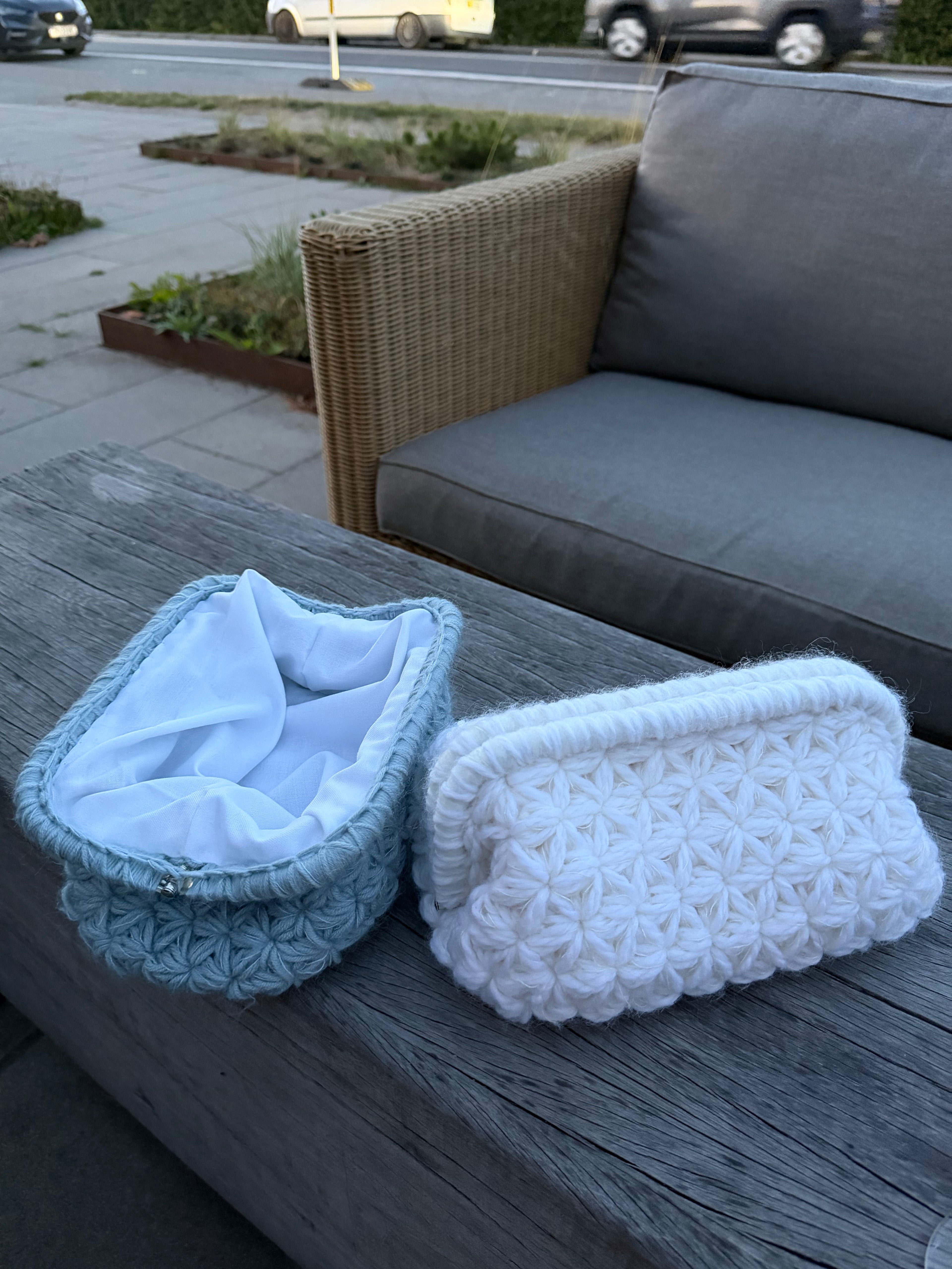 Aurora clutch (hekleoppskrift)