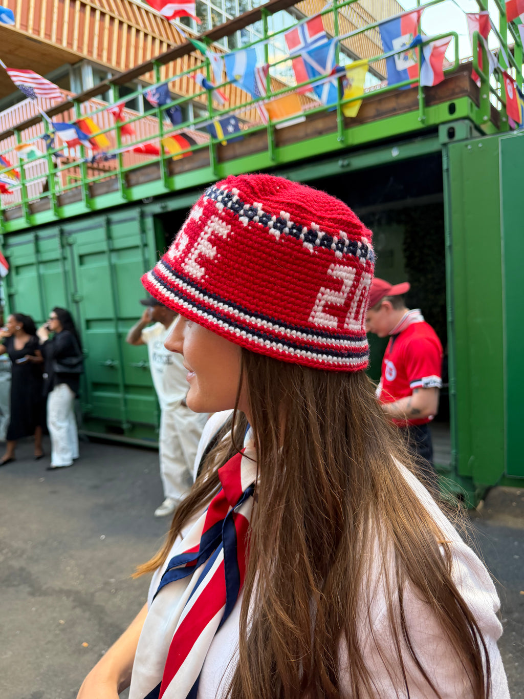 Norway Bucket Hat World Cup (crochet pattern)