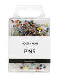 House of Yarn Knappenåler med glasshode, 200 stk