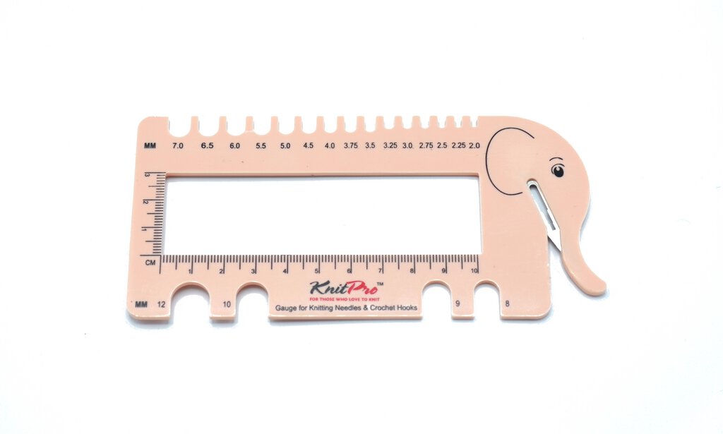 KnitPro Pinnemåler m/garnkutter